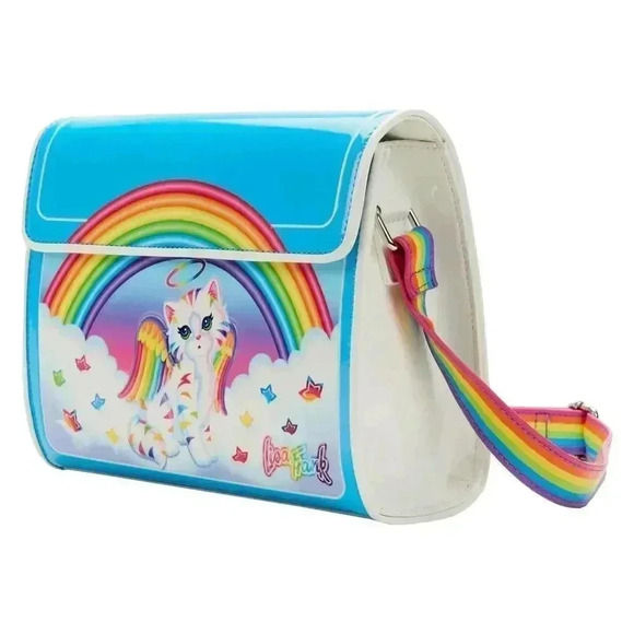 NWT Loungefly Lisa Frank Angel Kitty Crossbody Bag - Picture 4 of 7